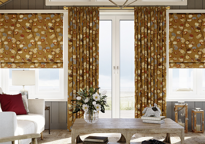 Honesty, Ochre - Made to Measure Curtains - Image 3